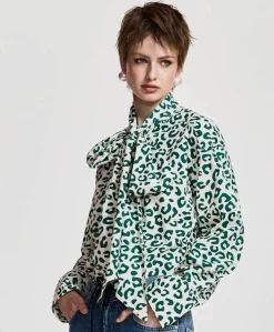 Dames blouse groen