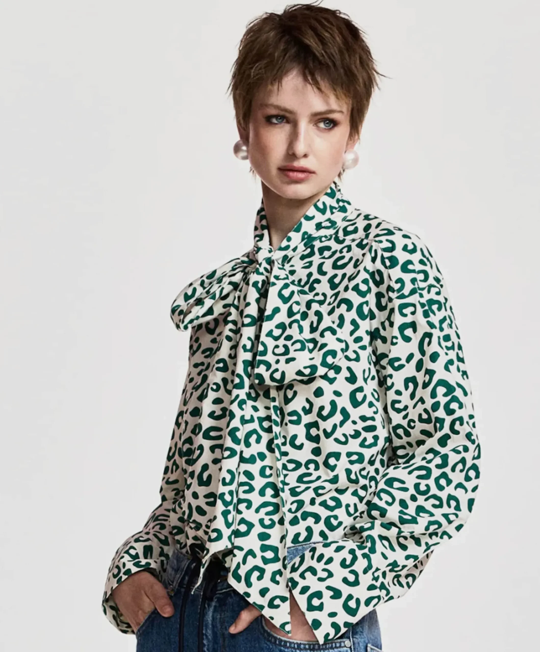 Dames blouse groen
