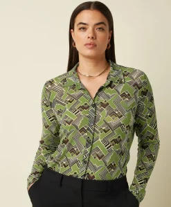 Dames blouse groen