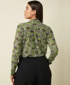 Dames blouse groen