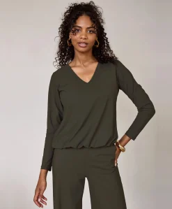 Dames blouse groen