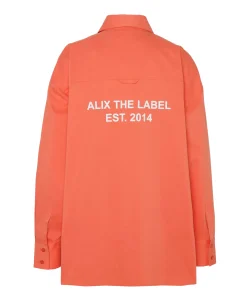 Dames blouse oranje