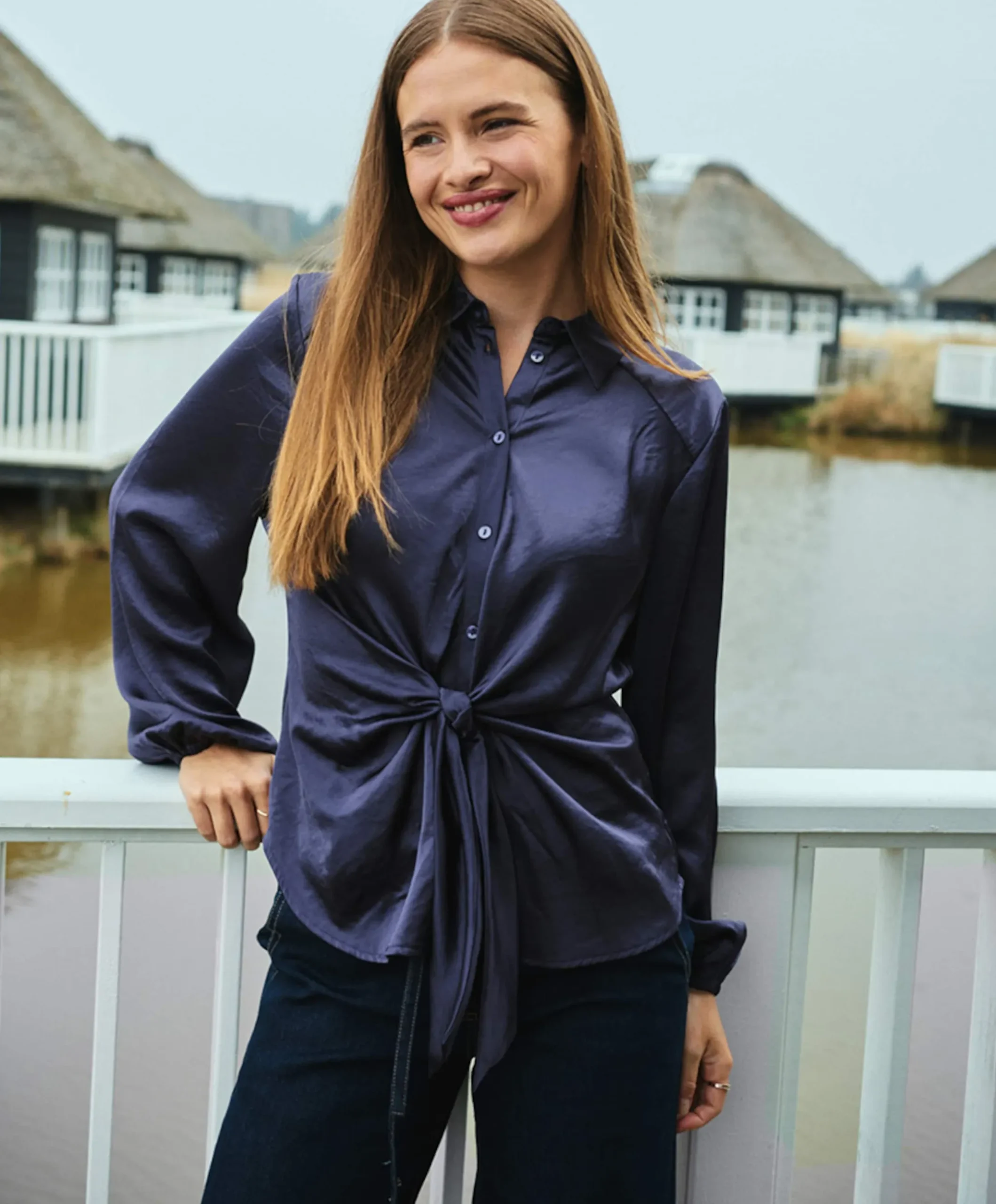 Dames blouse paars