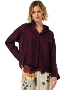 Dames blouse paars
