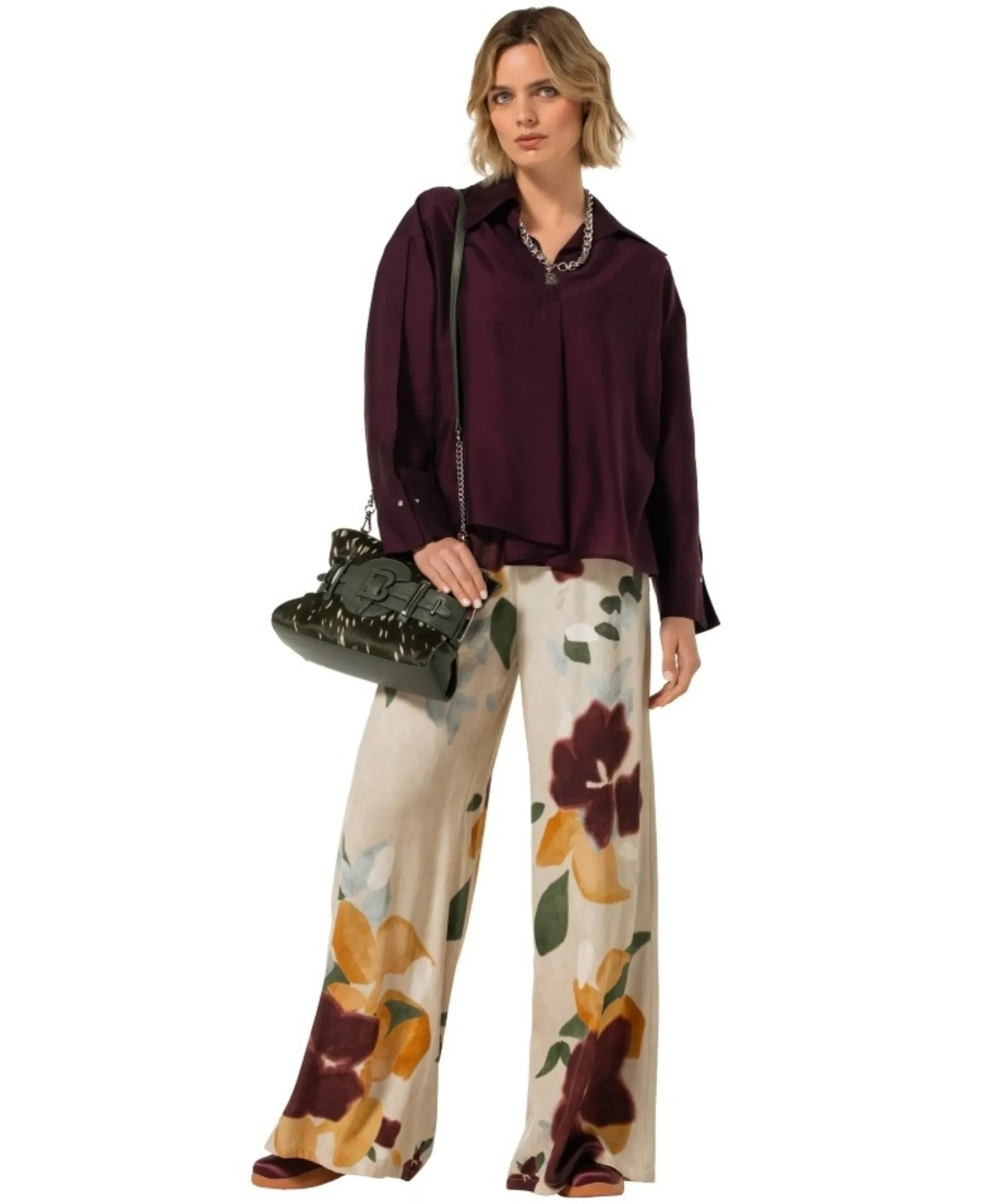 Dames blouse paars