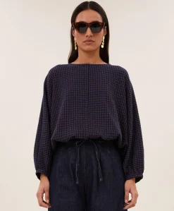 Dames blouse paars