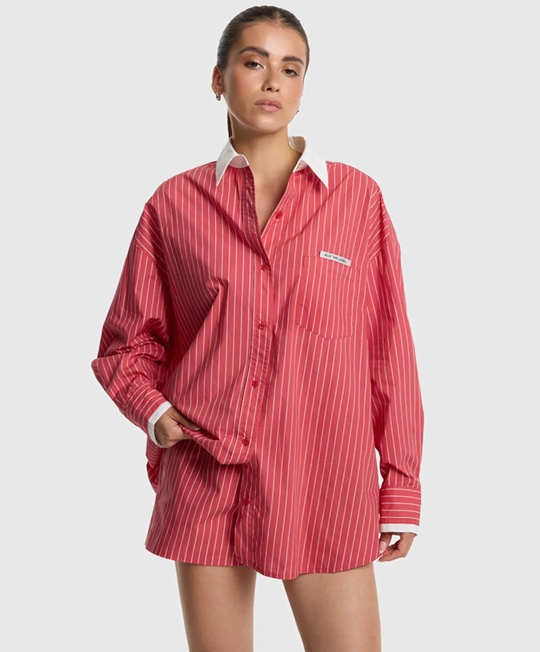 Dames blouse rood
