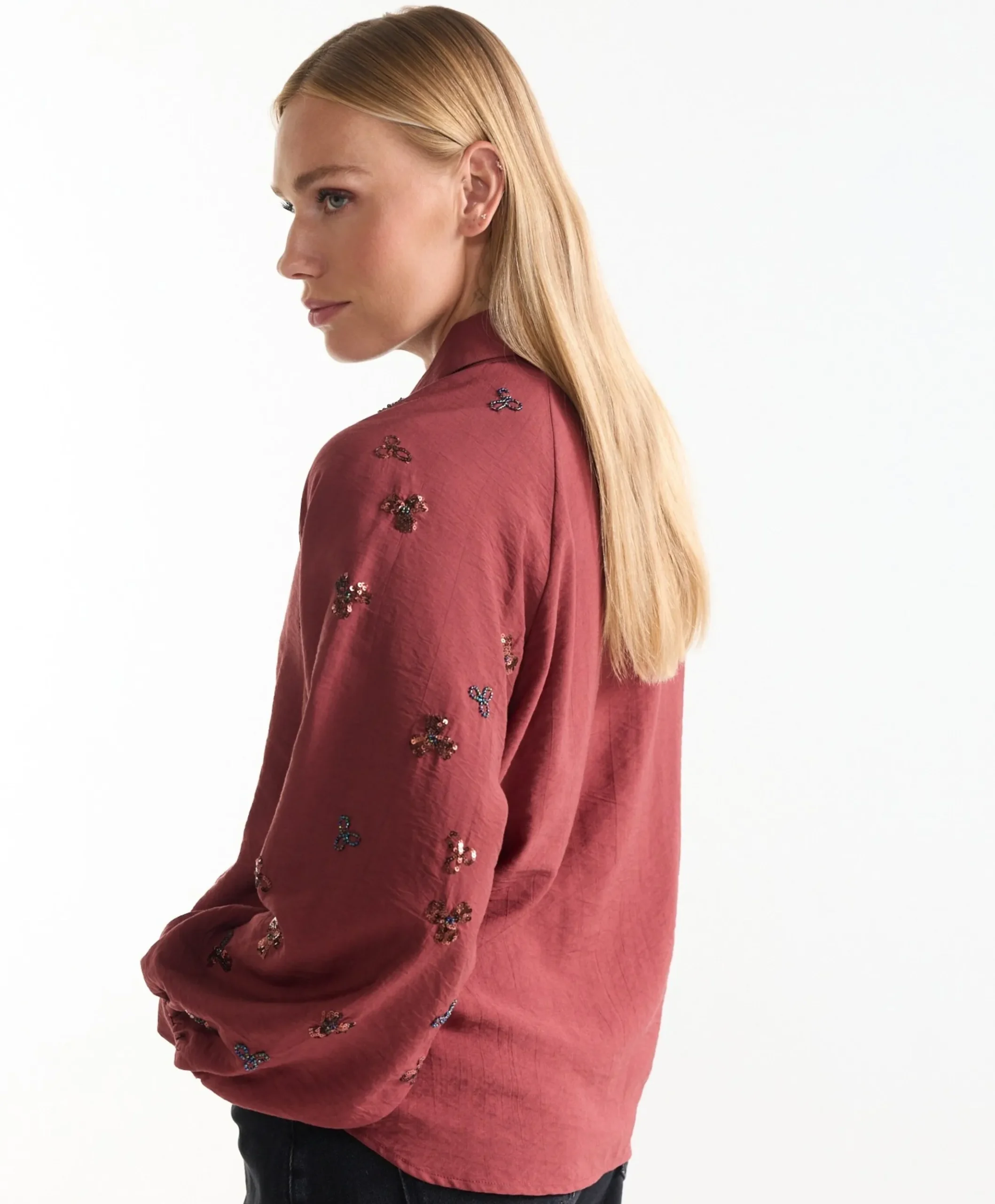 Dames blouse rood