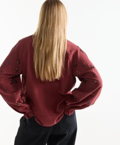 Dames blouse rood