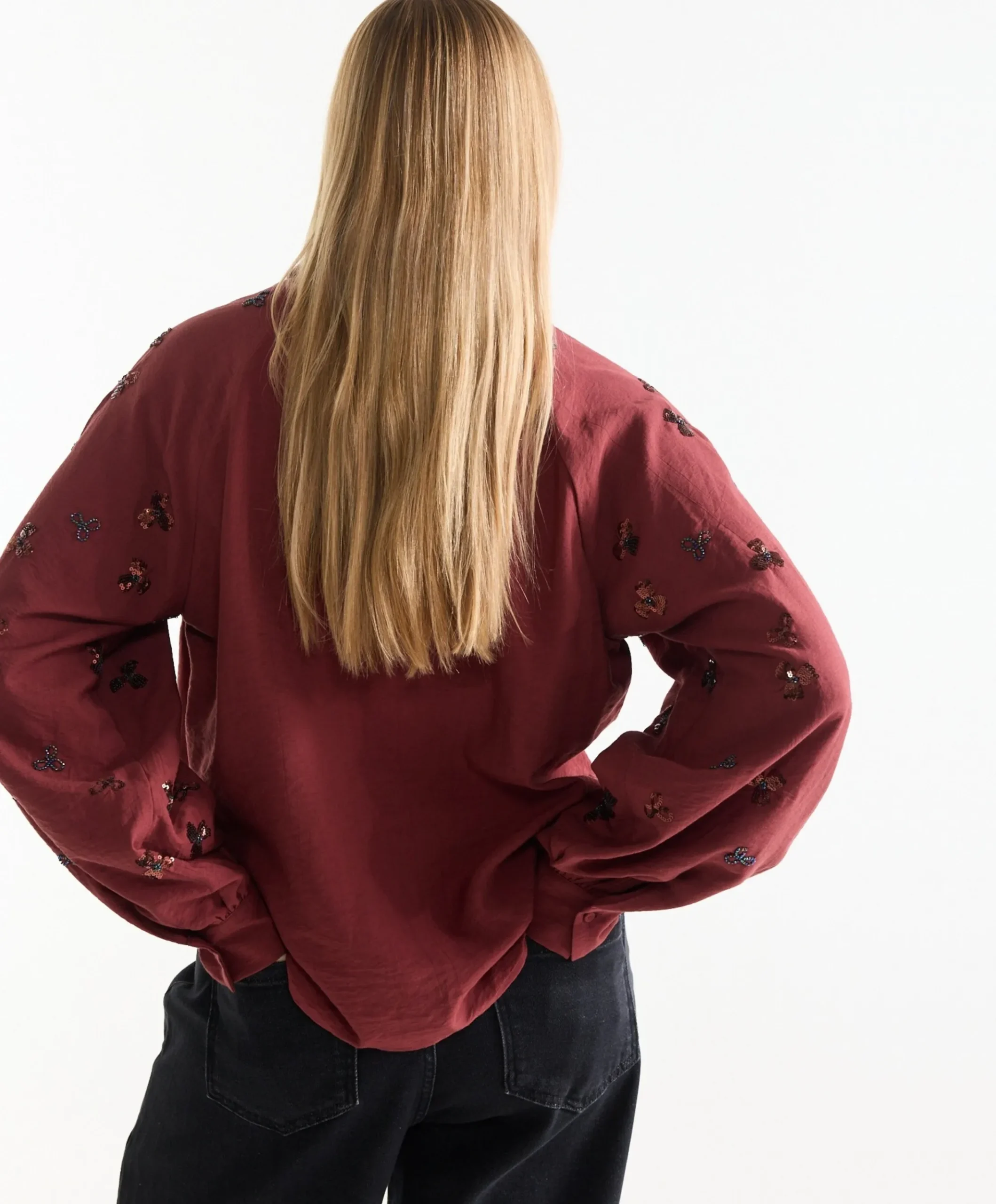 Dames blouse rood