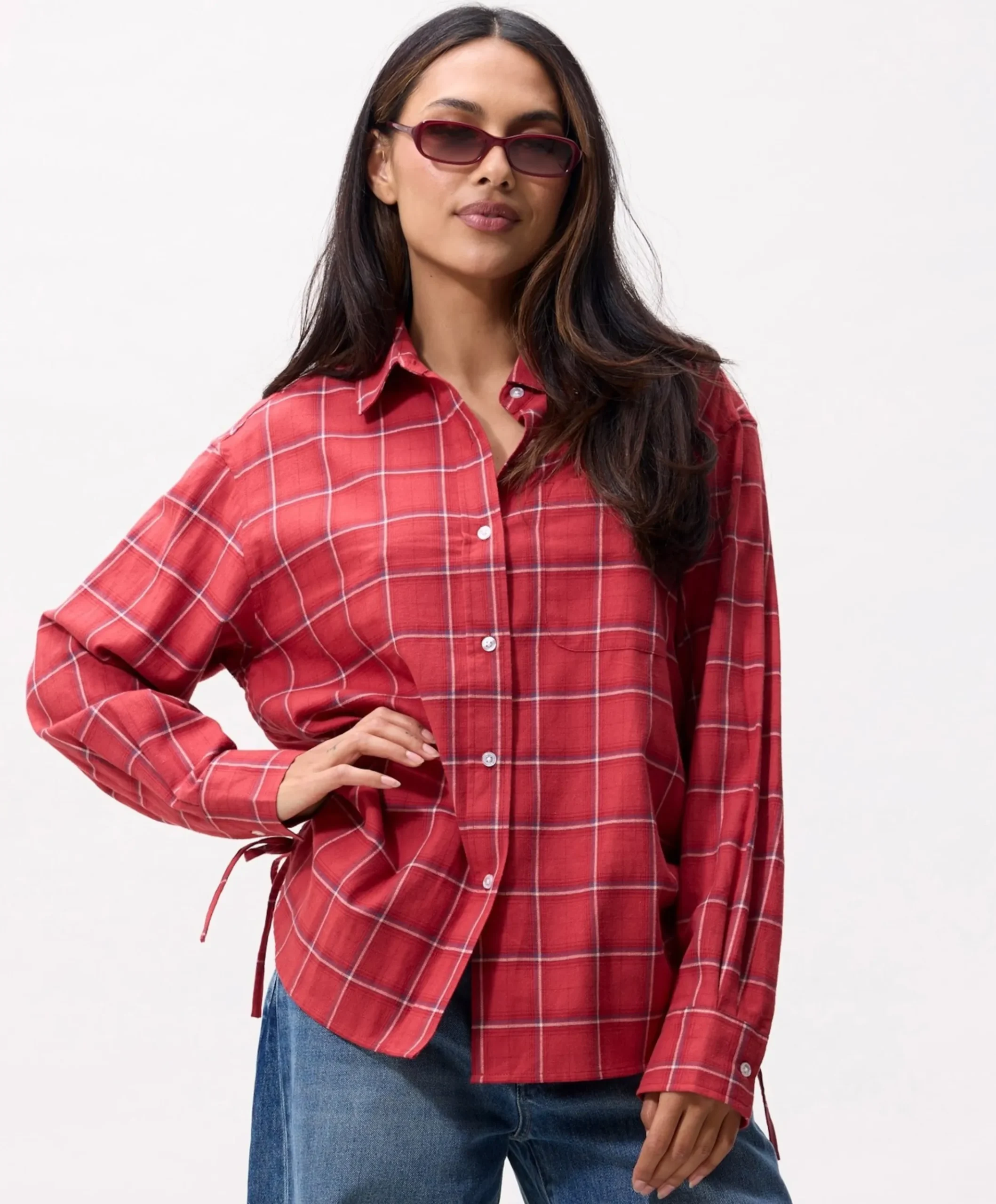 Dames blouse rood