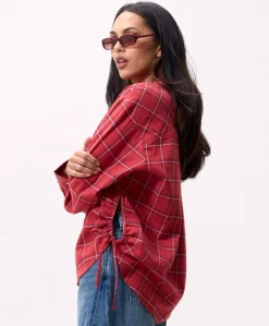 Dames blouse rood