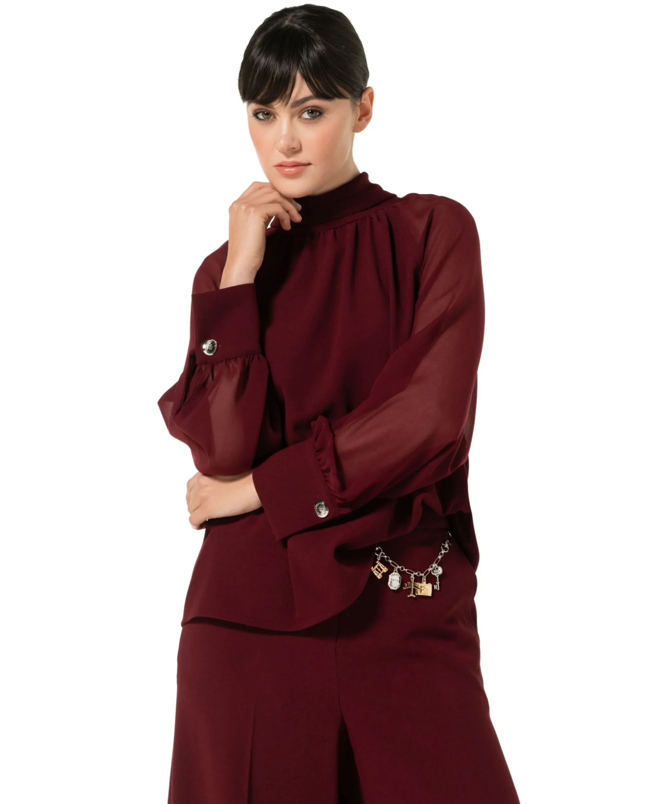 Dames blouse rood