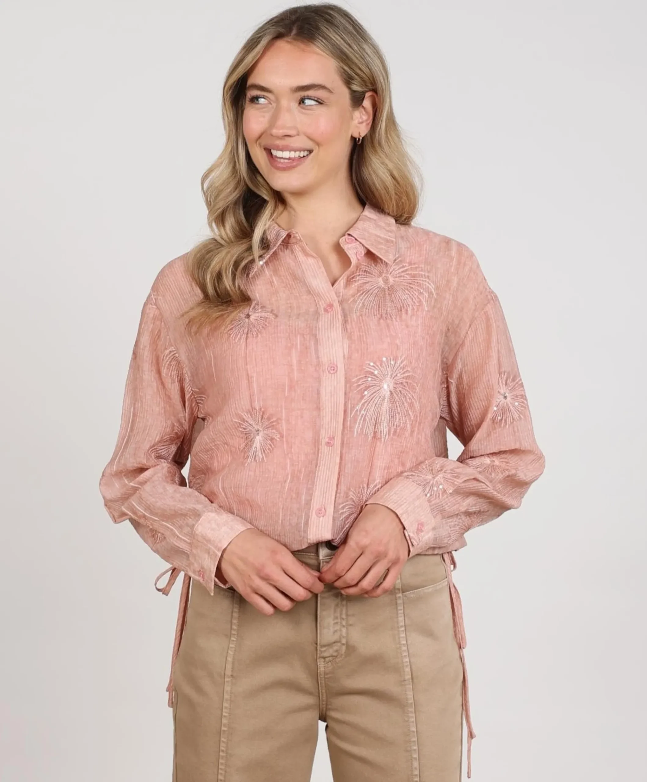 Dames blouse roze