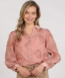 Dames blouse roze