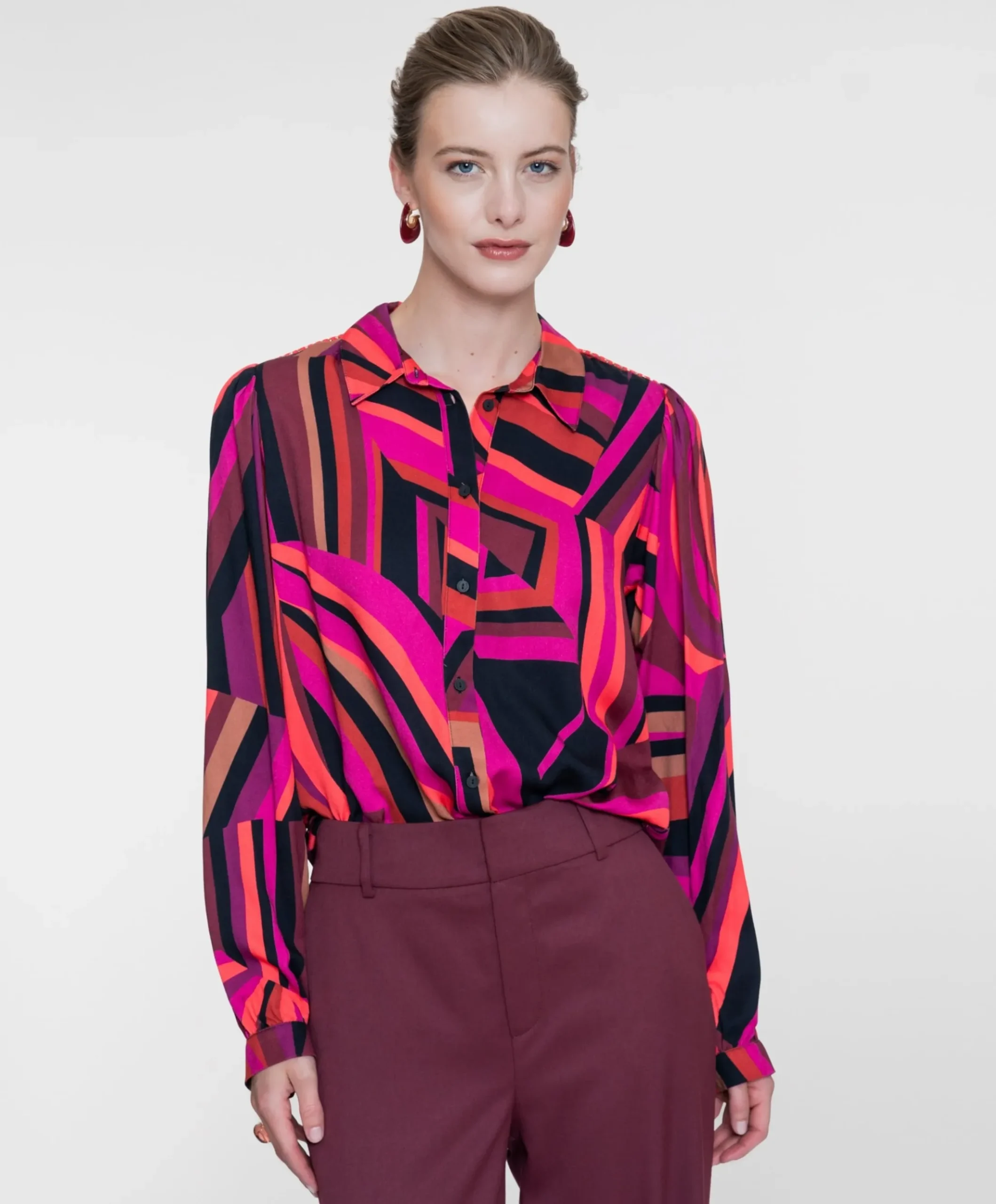 Dames blouse roze