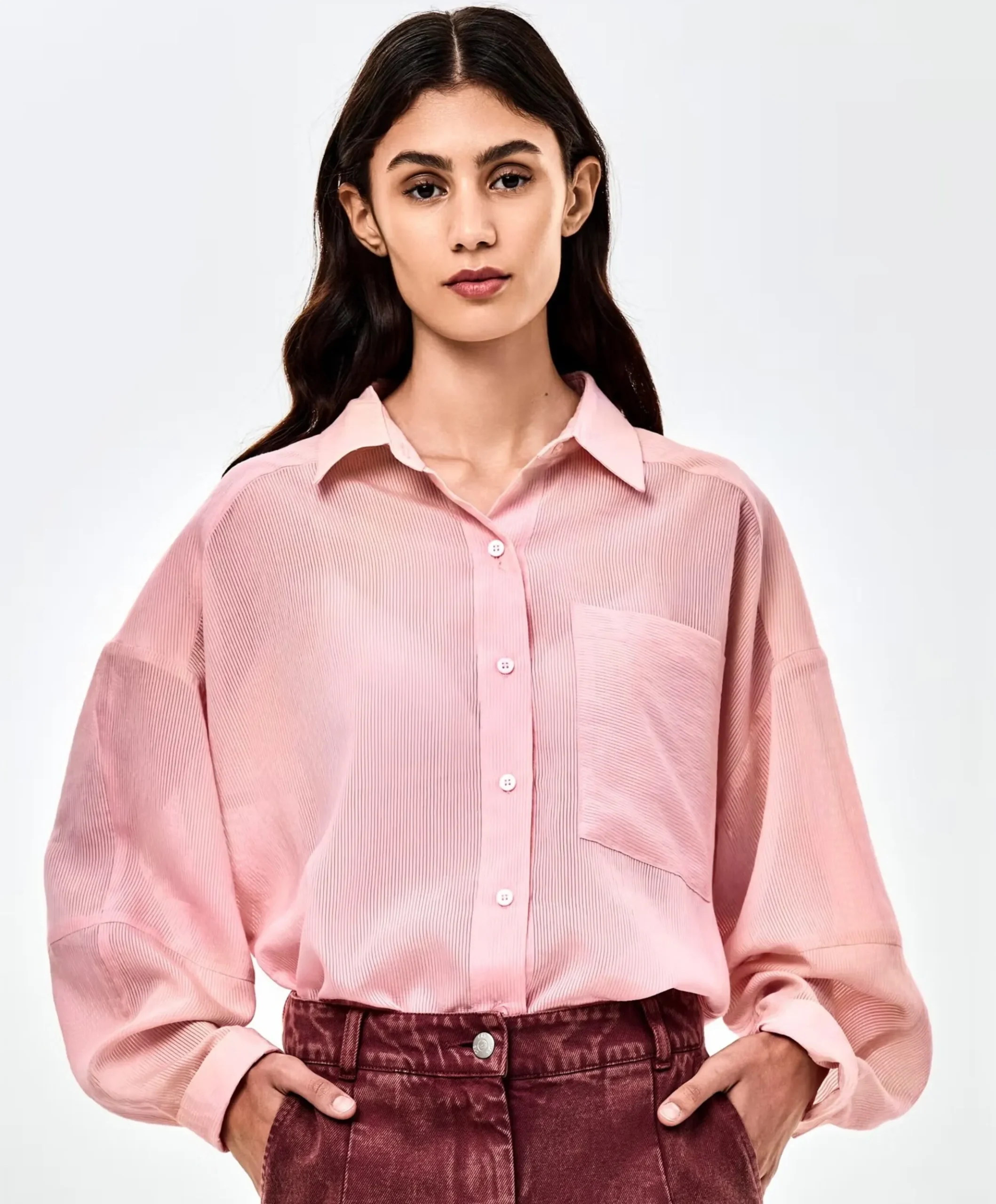 Dames blouse roze