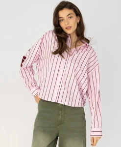 Dames blouse roze