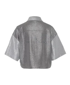 Dames blouse zilver