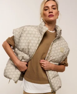 Dames bodywarmer beige