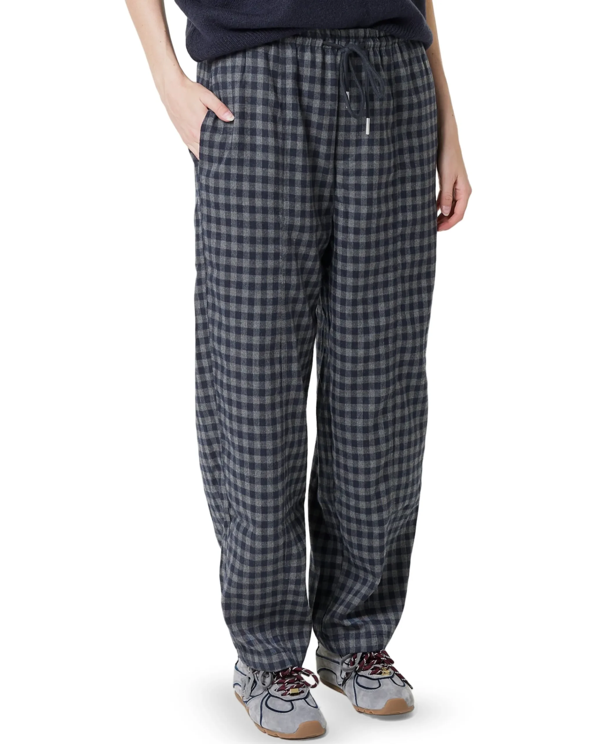 dames broek blauw