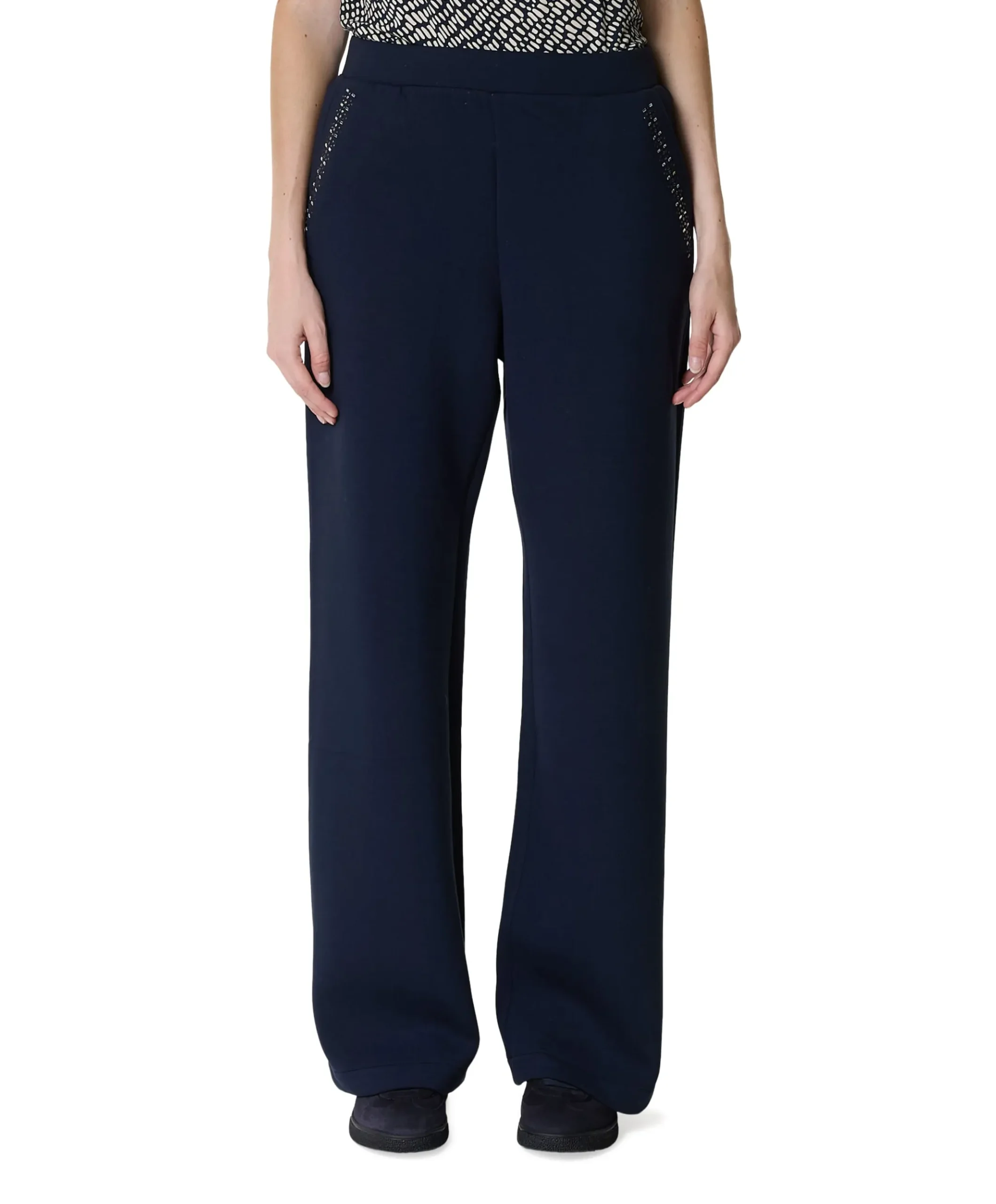 dames broek blauw