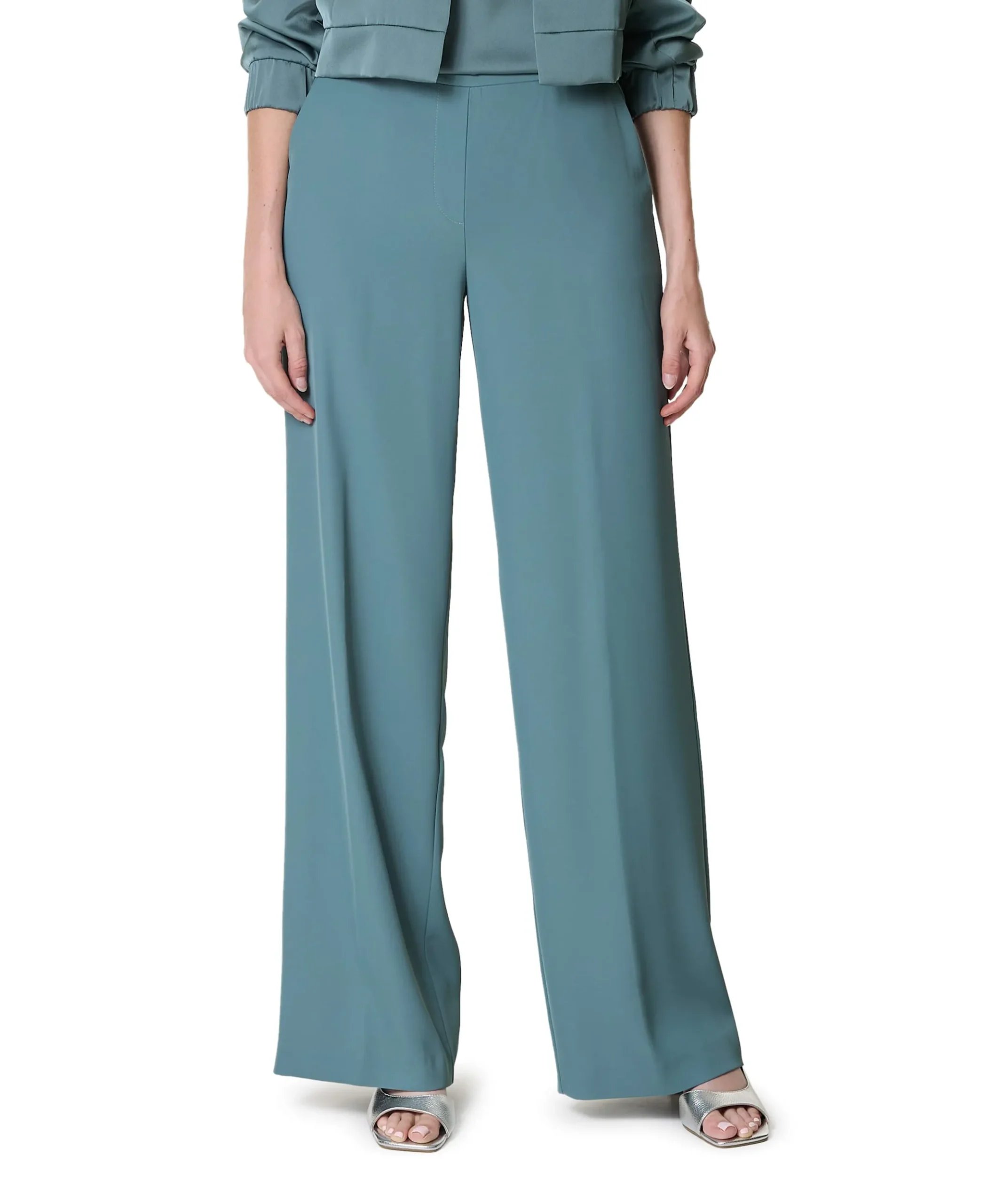 dames broek blauw