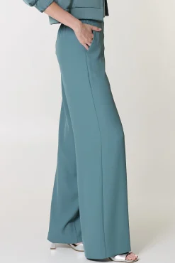 dames broek blauw