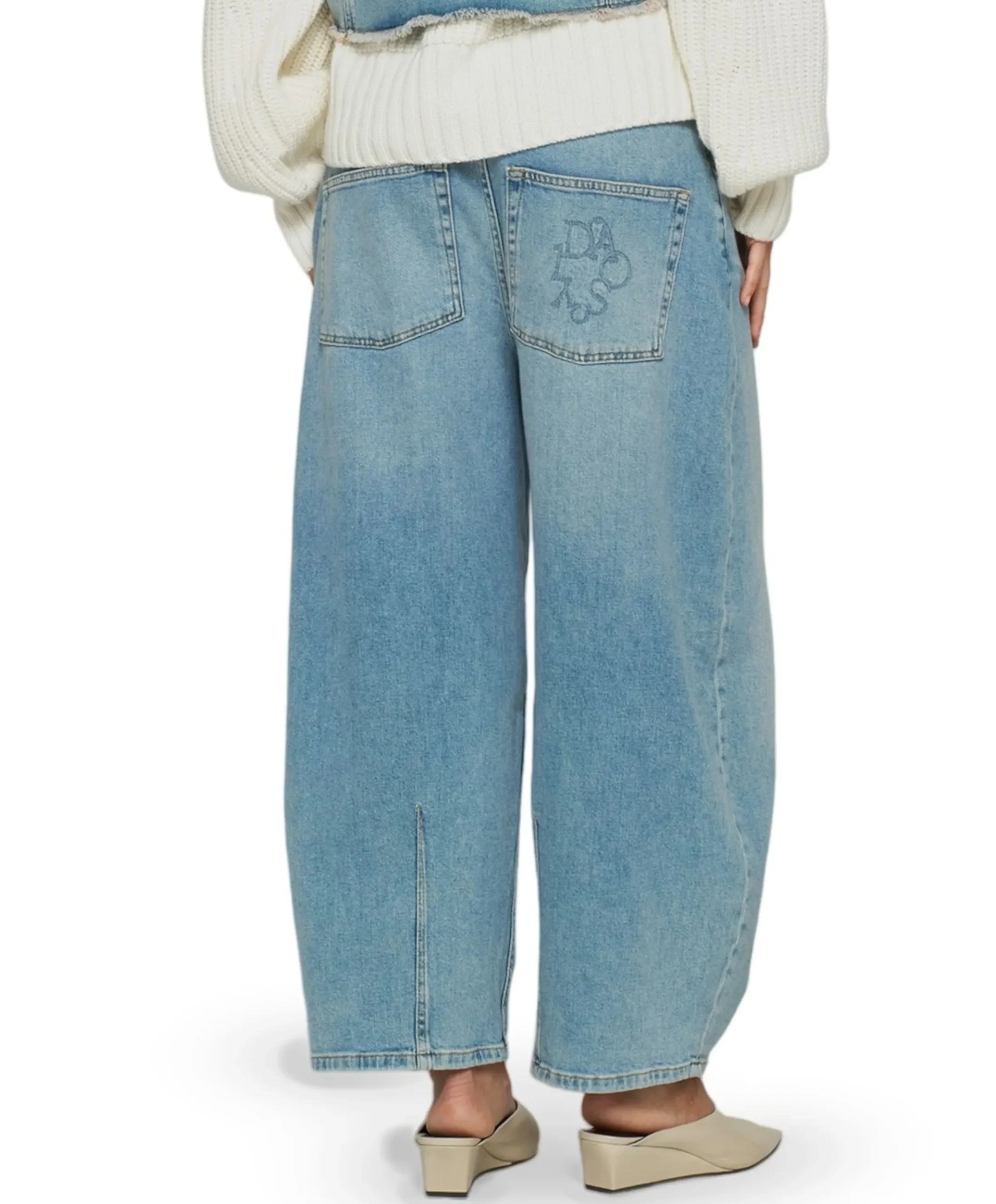 dames broek blauw