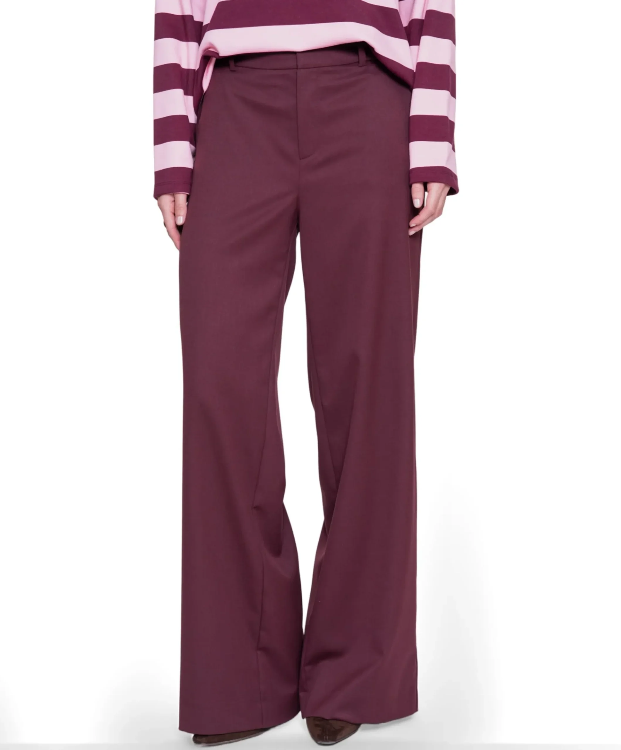Dames broek bordeaux