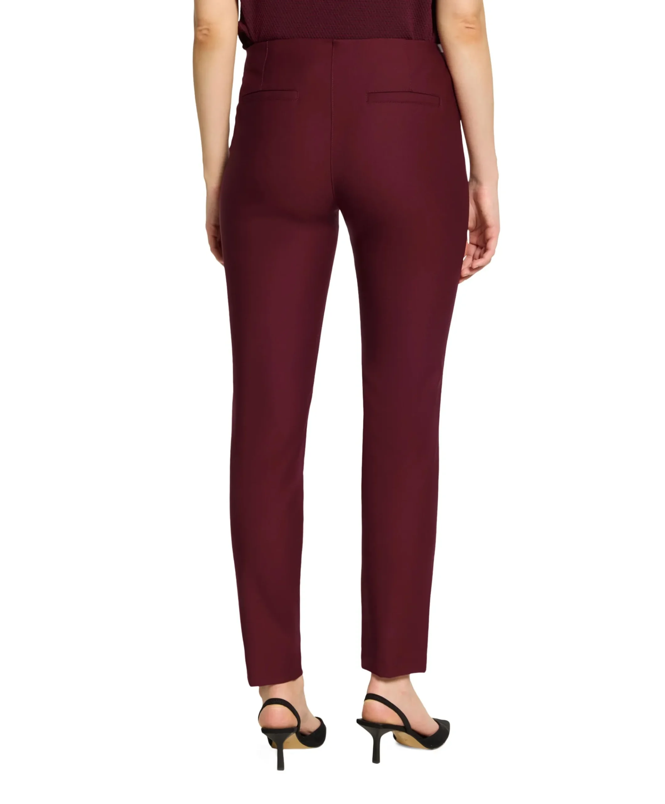 7/8 dames broek bordeaux
