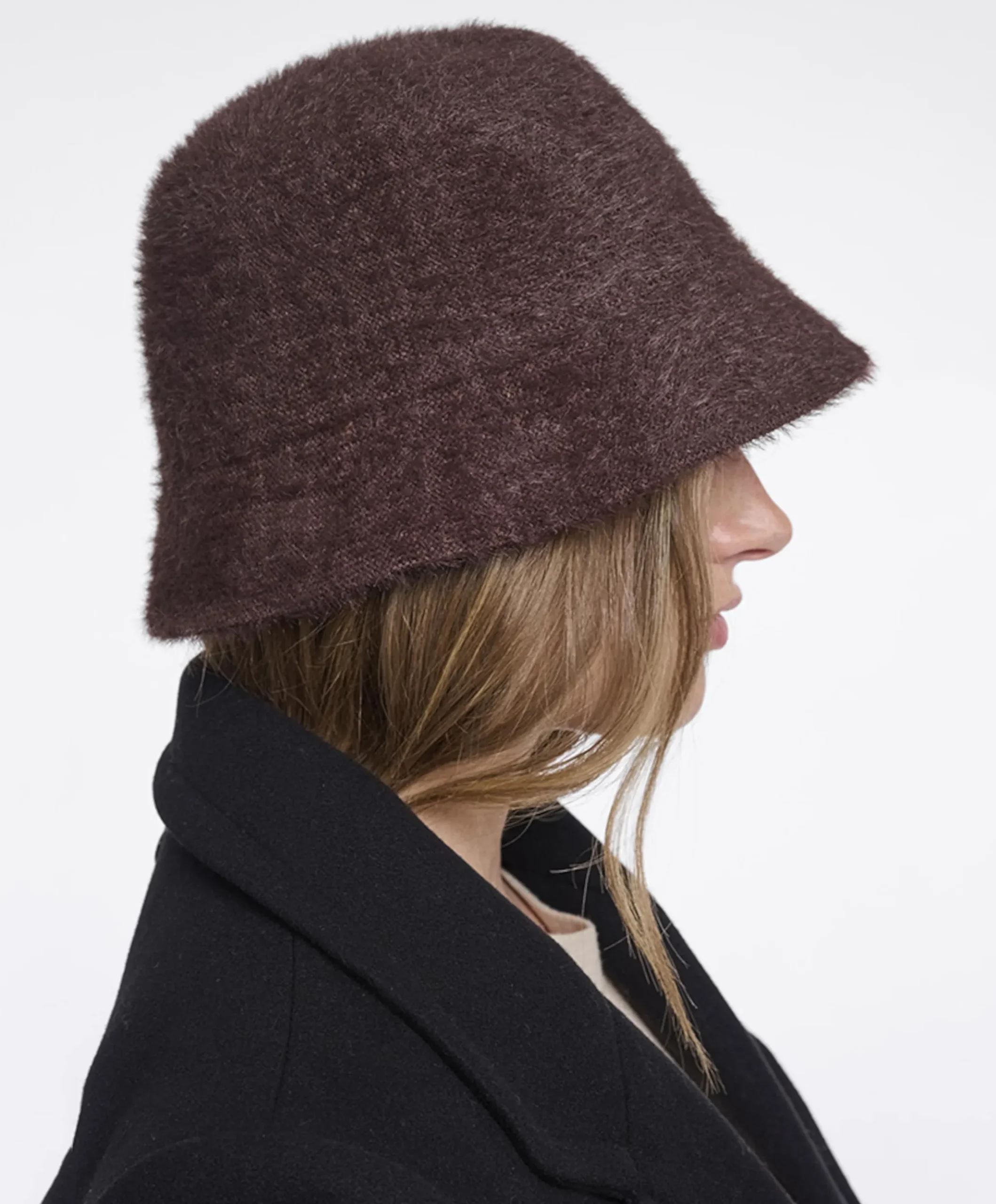 Dames bucket hat bruin