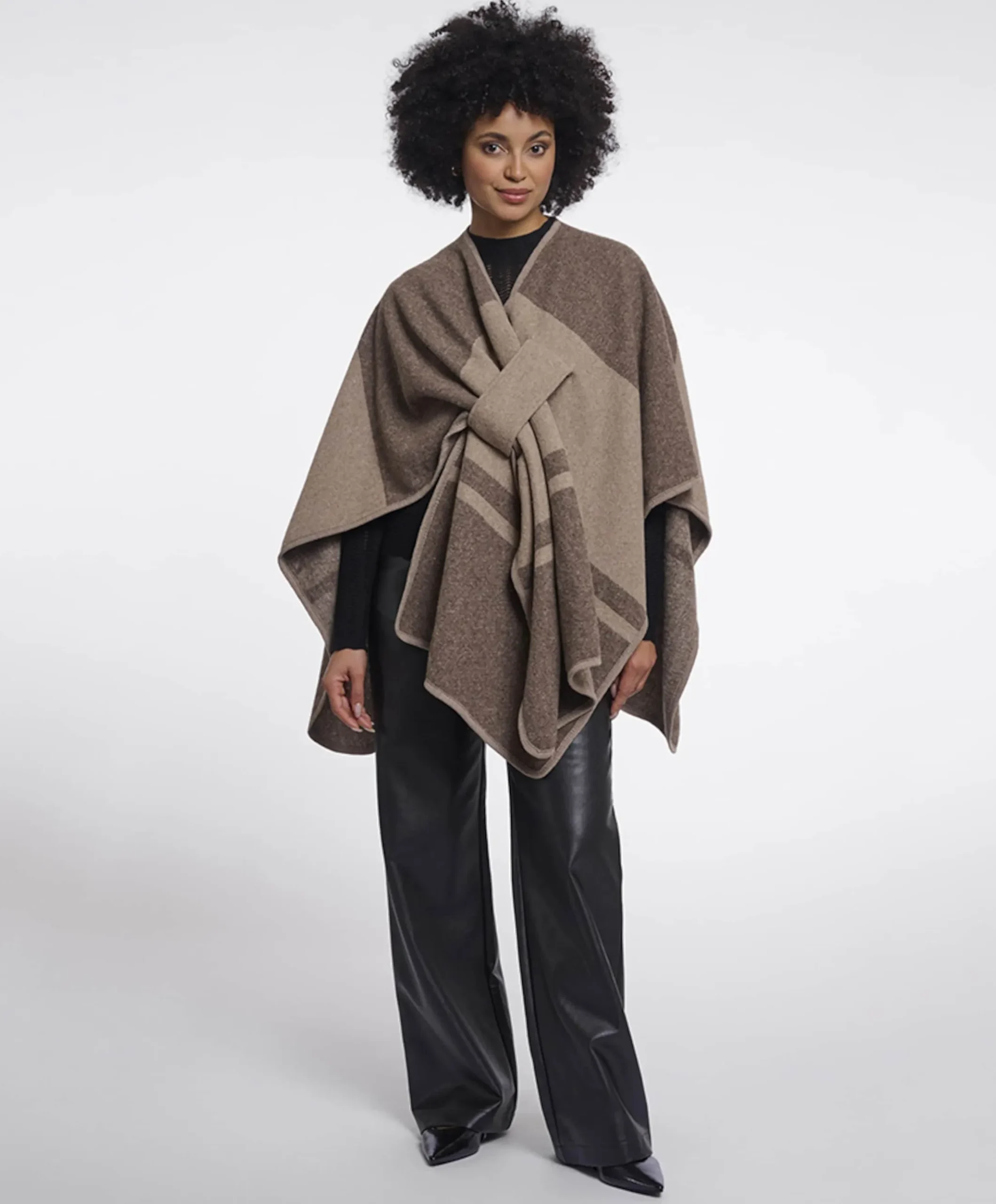 Dames cape beige