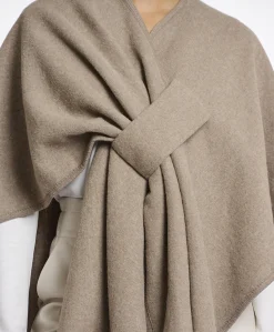 Dames cape beige