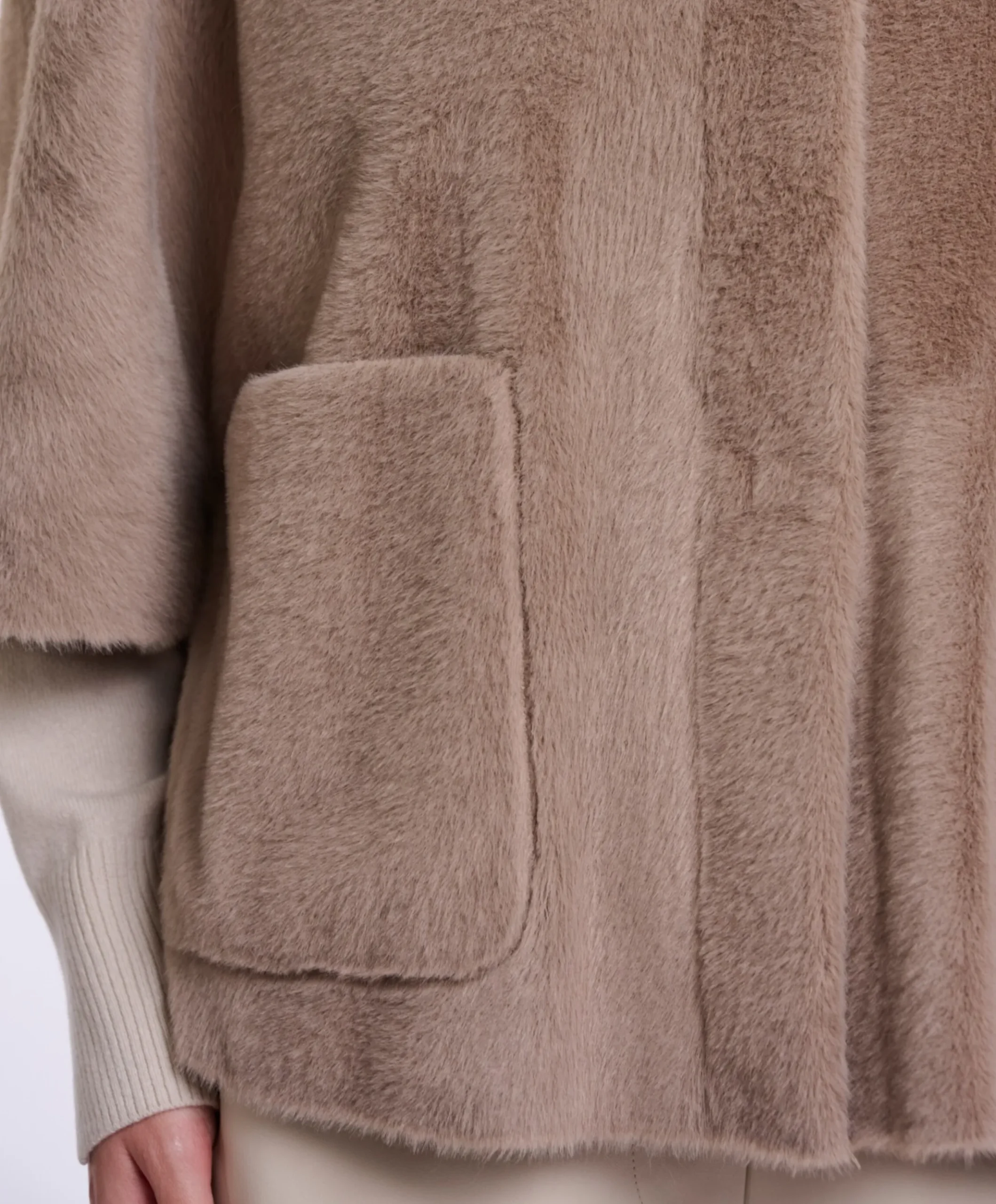Dames cape beige