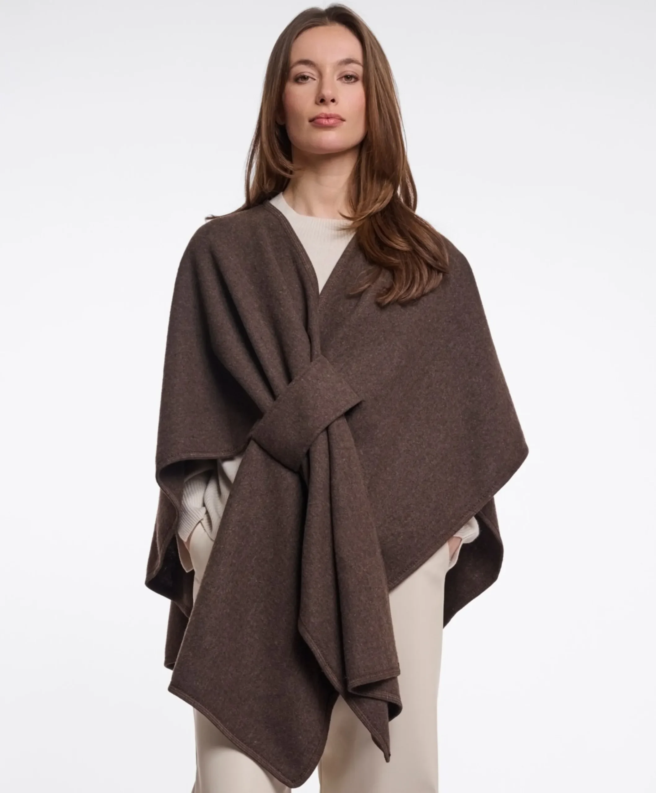 Dames cape bruin