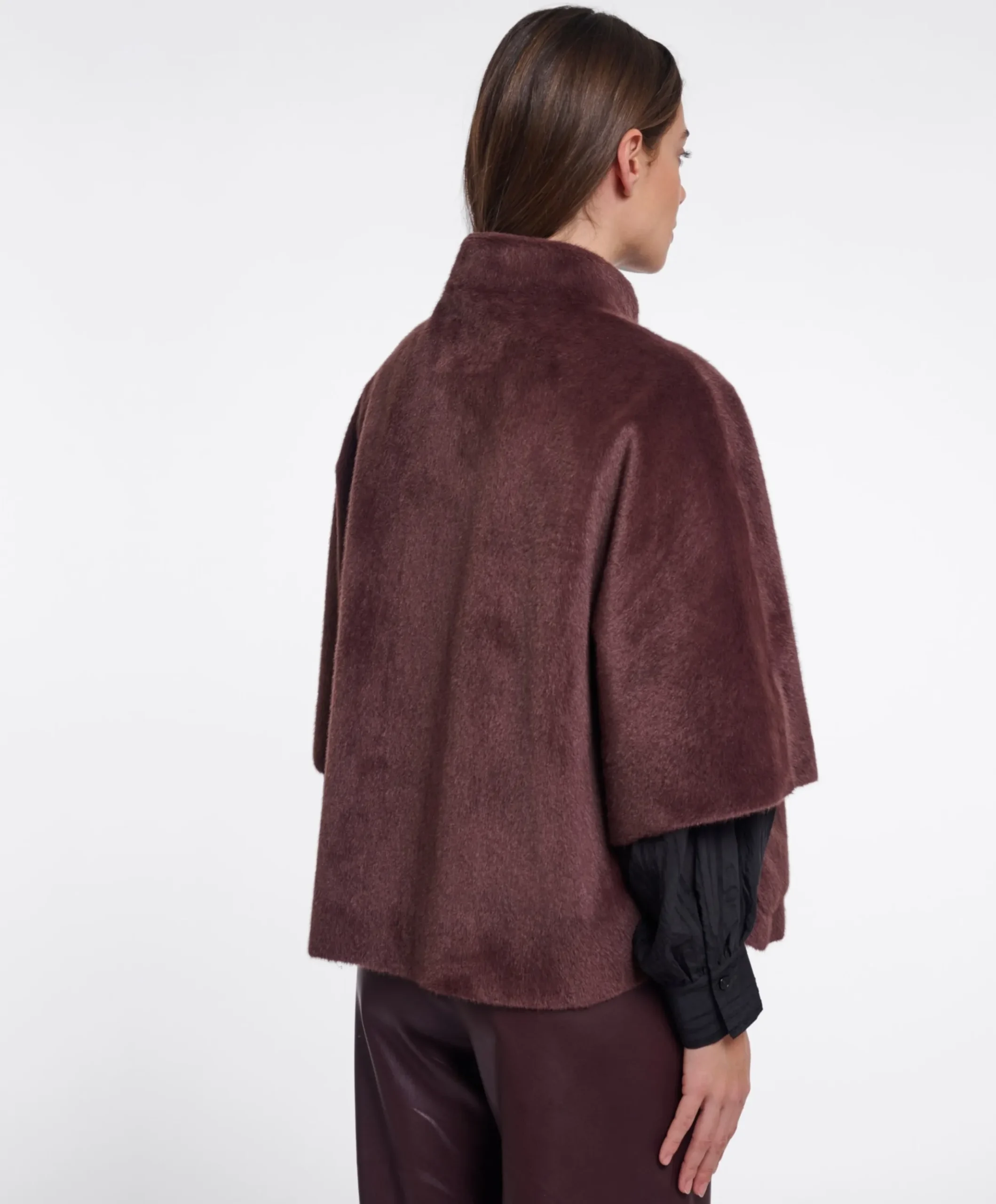 Dames cape bruin