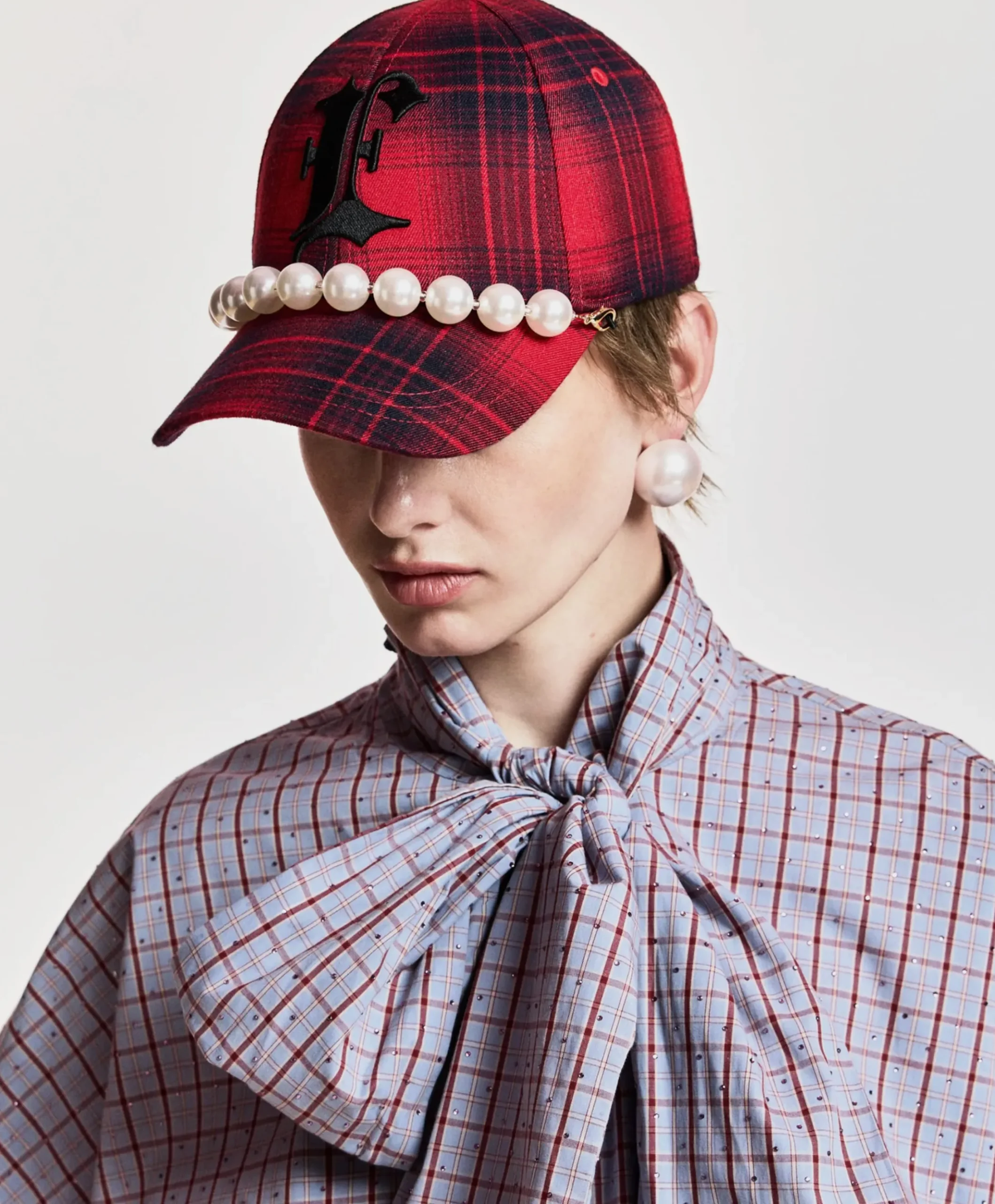 Dames cap rood
