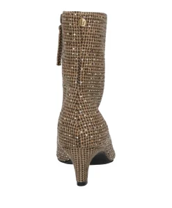 dames enkellaarzen beige