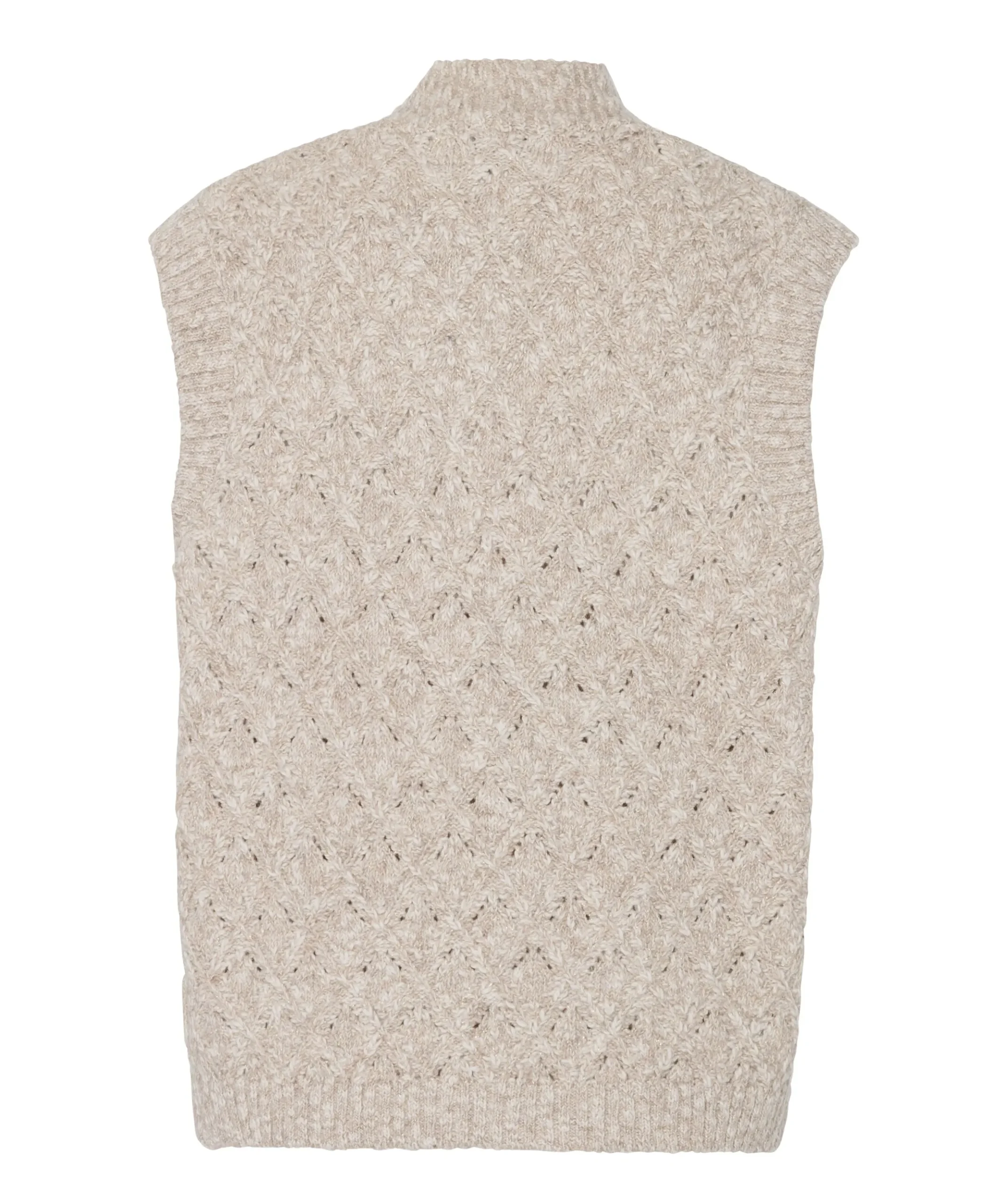 Dames gilet beige
