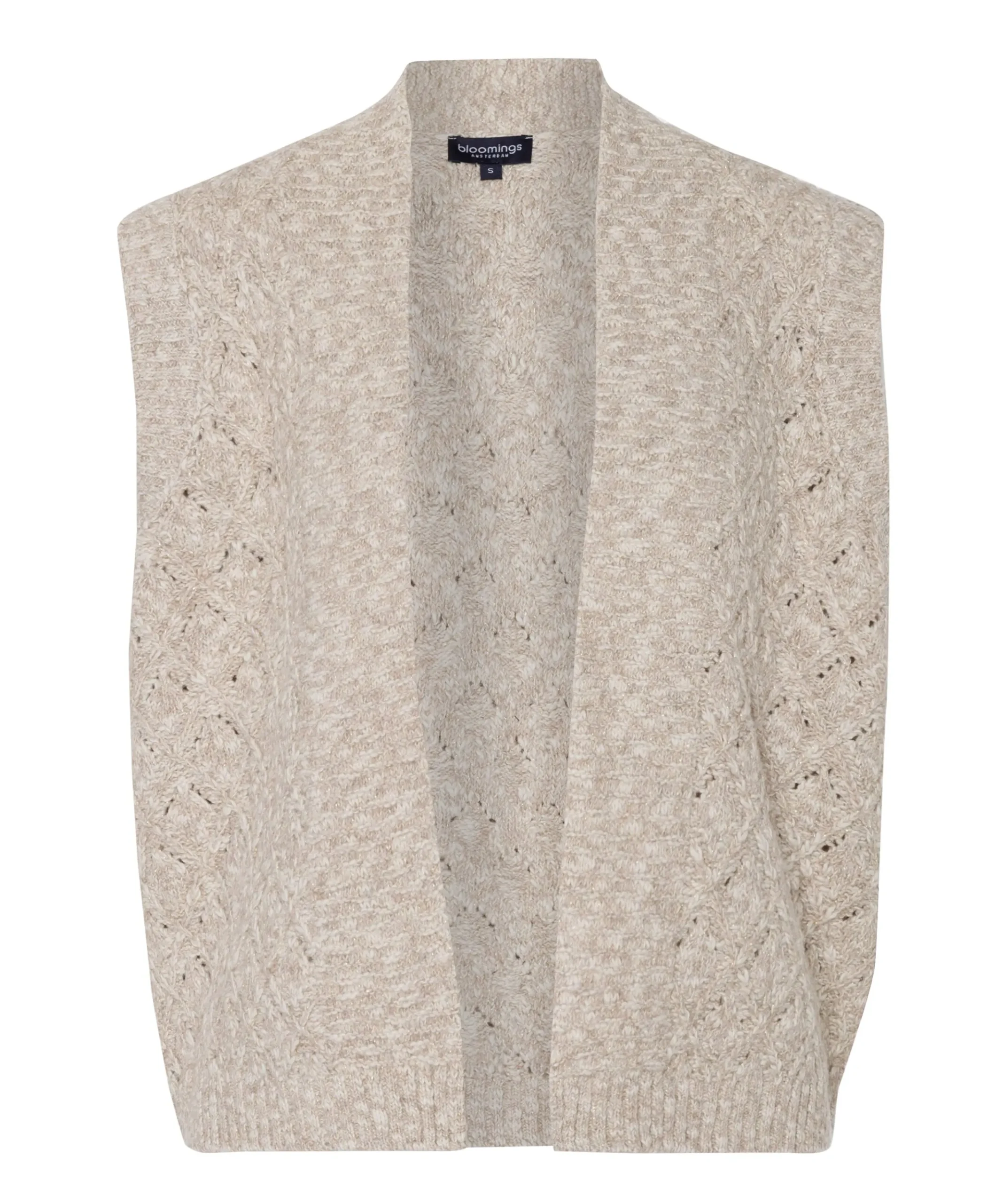 Dames gilet beige