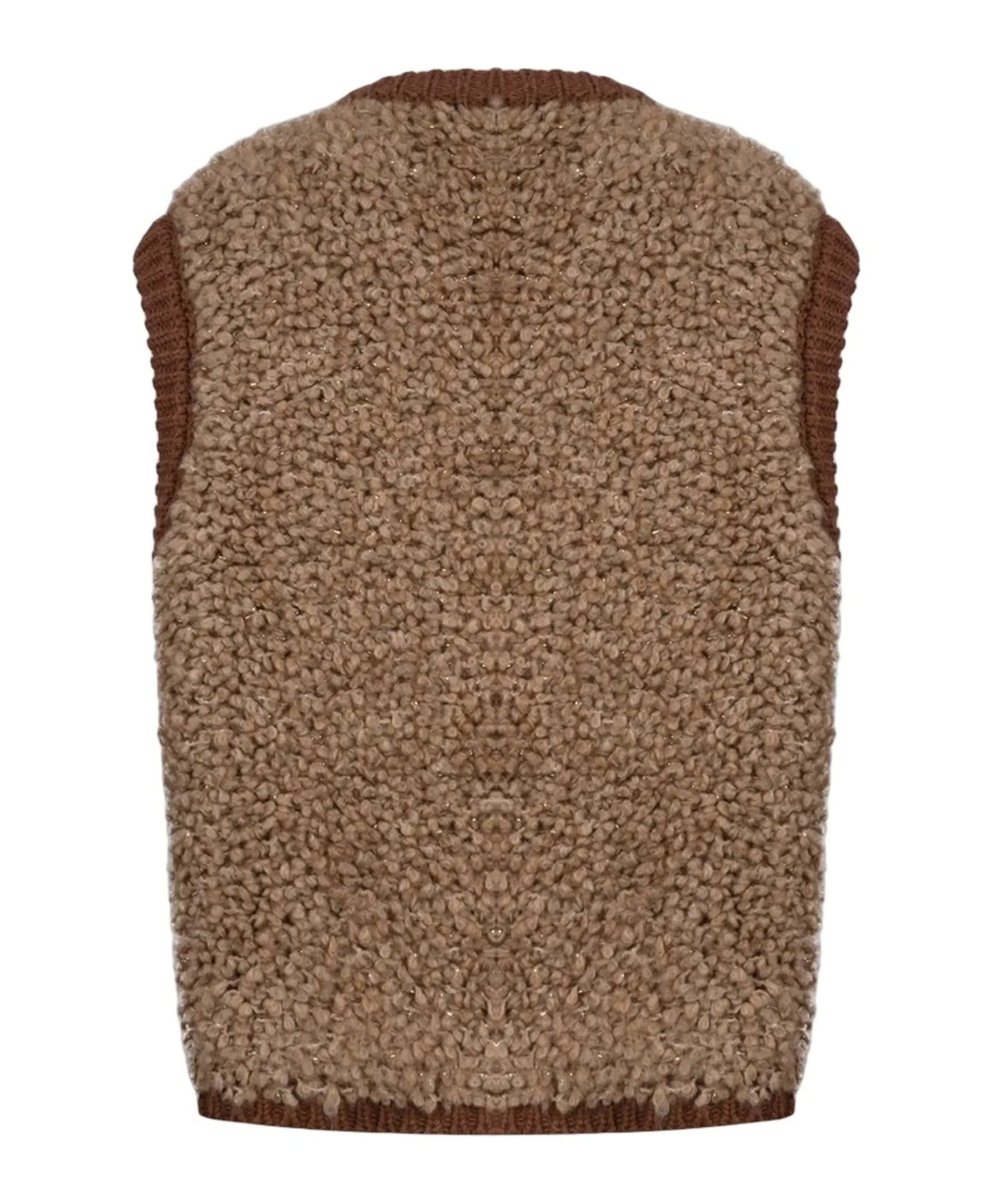 Dames gilet beige