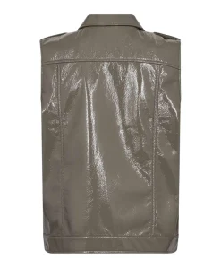 Dames gilet beige