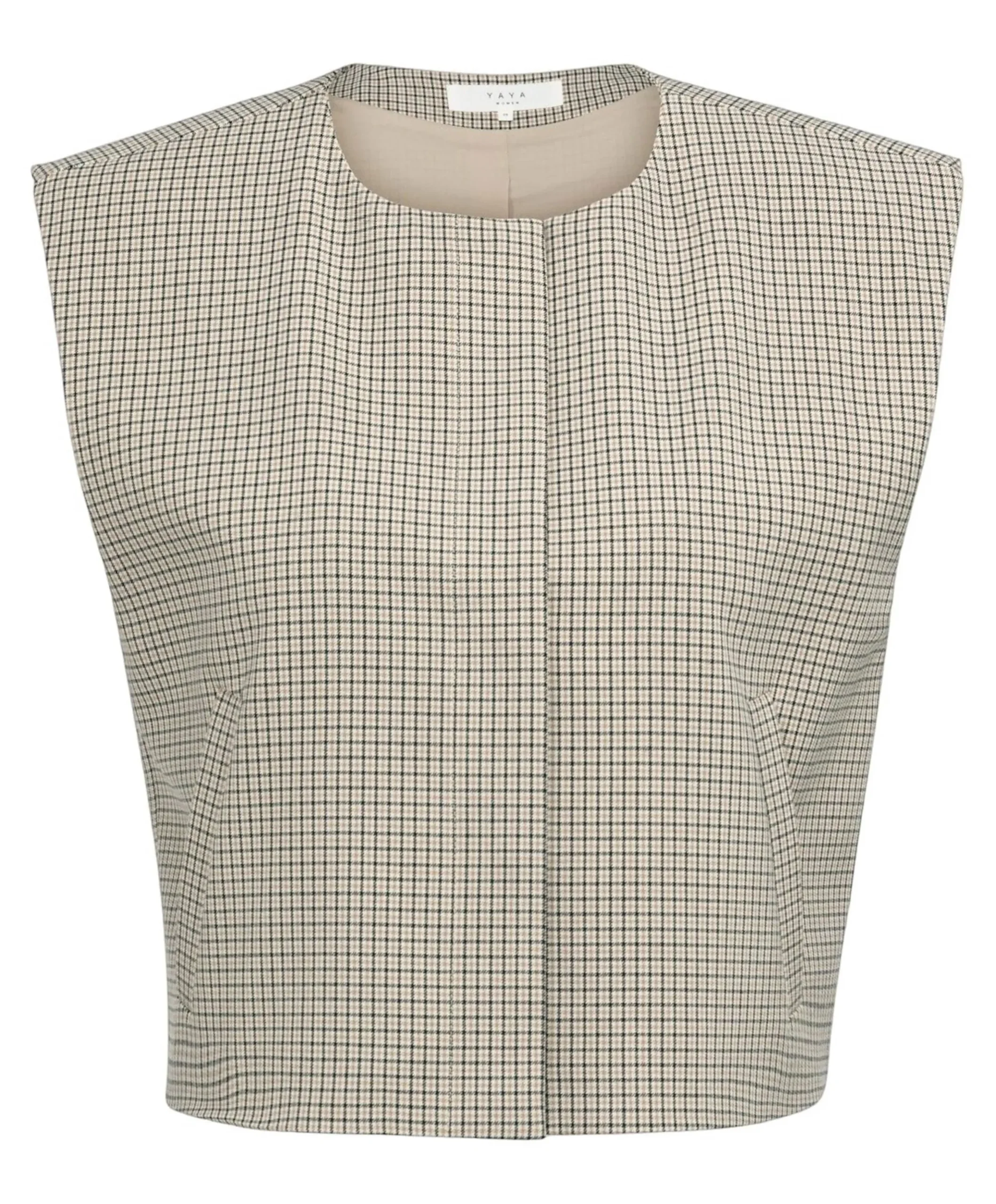 Dames gilet beige