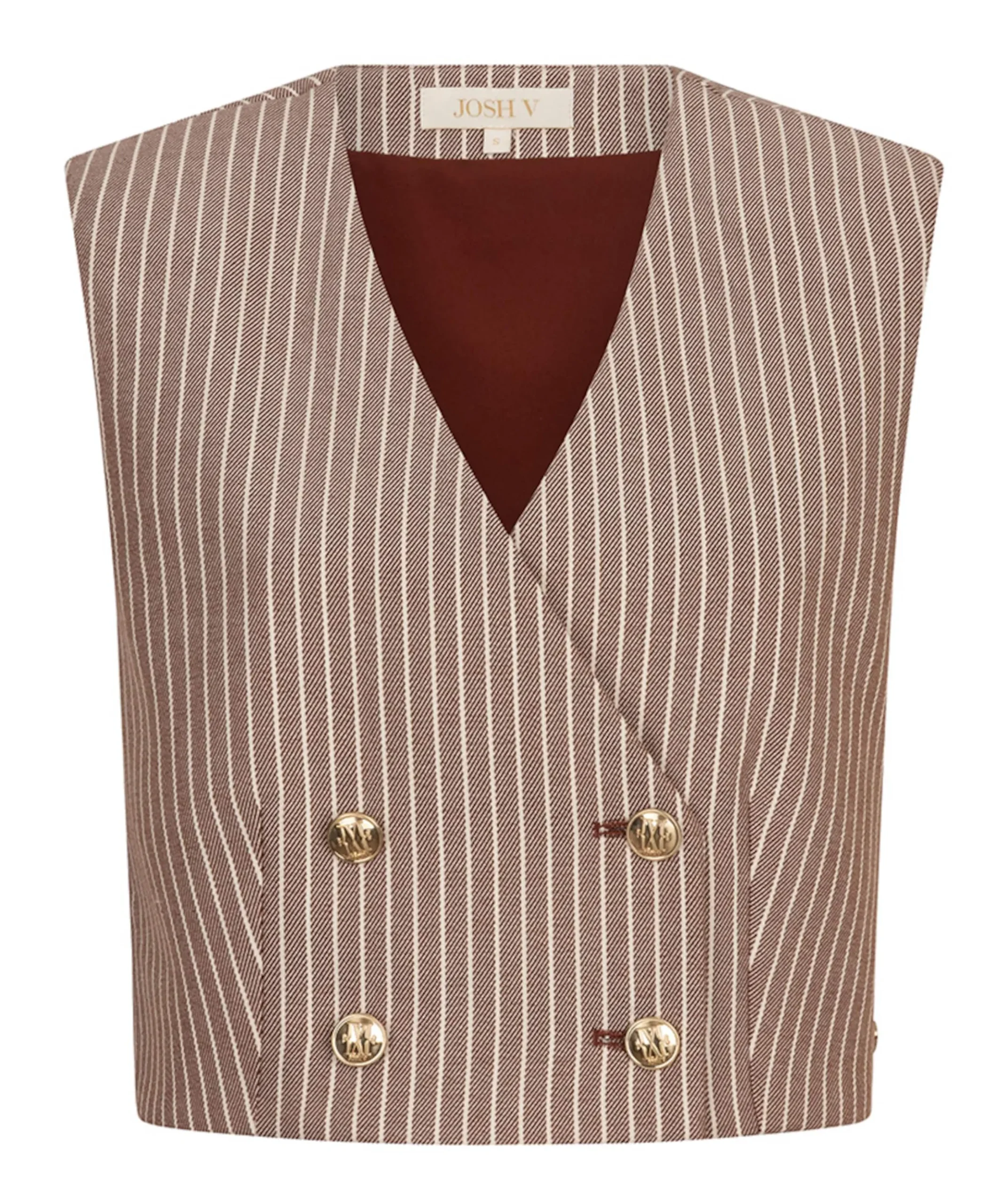 Dames gilet beige