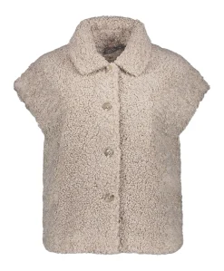Dames gilet beige