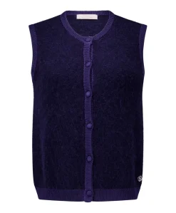 Dames gilet blauw
