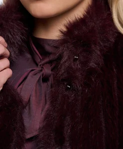 Dames gilet bordeaux