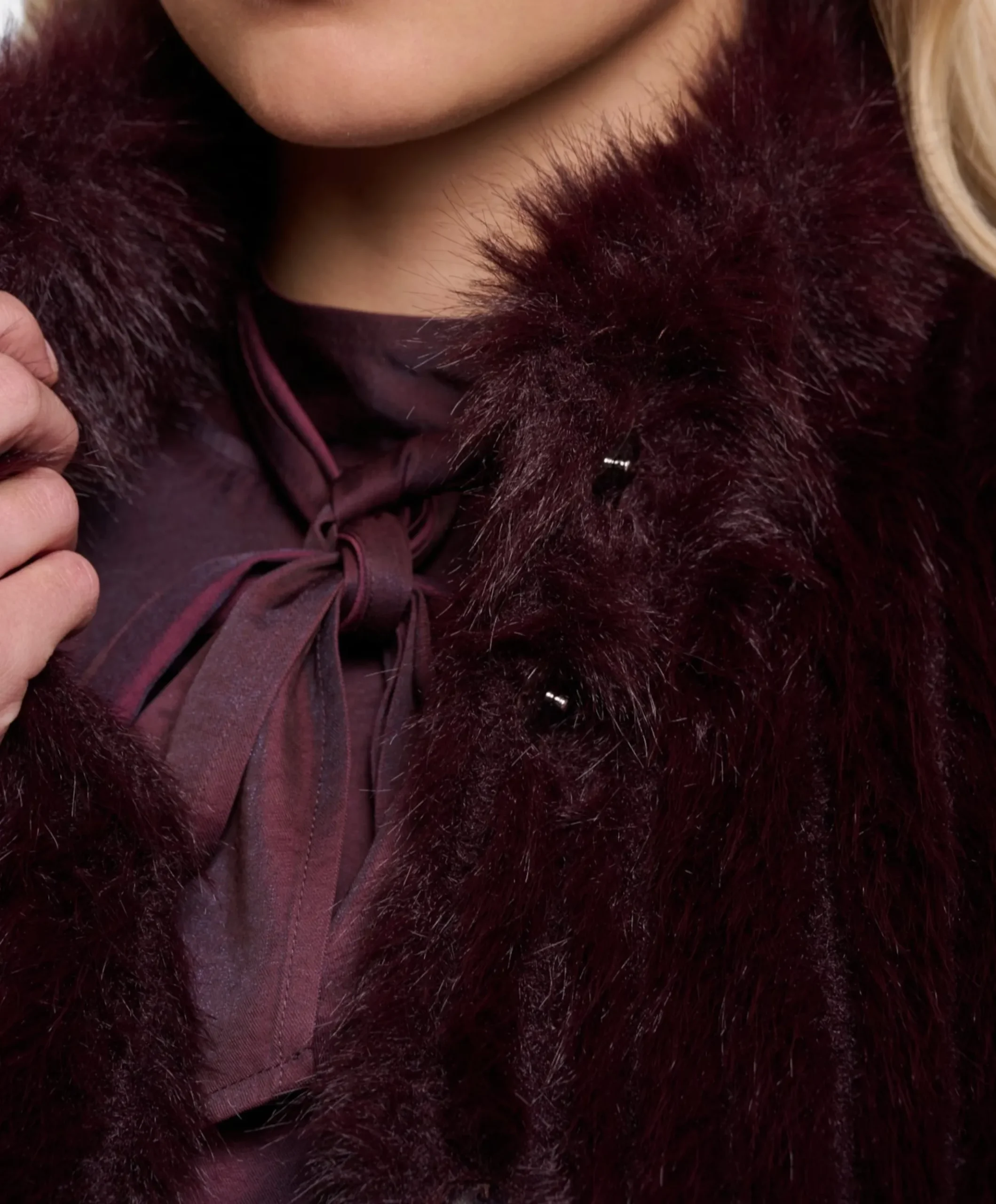 Dames gilet bordeaux