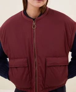 Dames gilet bordeaux